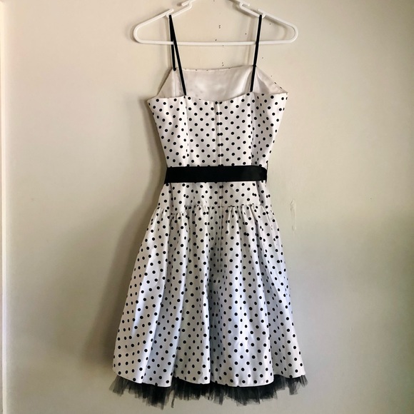 Vintage Jessica McClintock for Gunne Sax Polka Dot Mini Dress - Picture 5 of 9